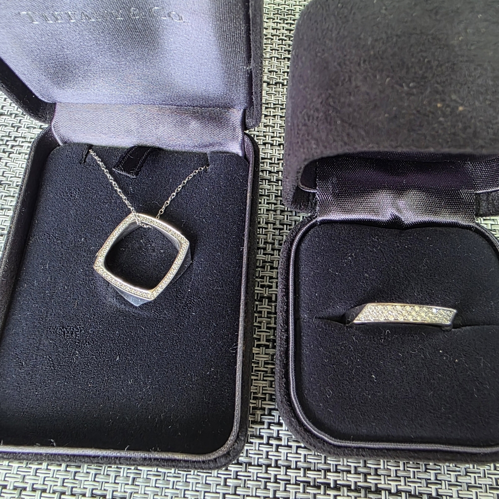 Tiffany X Frank Gehry Torque Curated Edition White Gold Diamond Ring Size 6